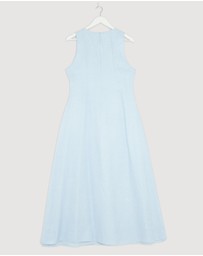 Revibe - Repaired AERE Soma U-Neckline Midi Dress - AU 14
