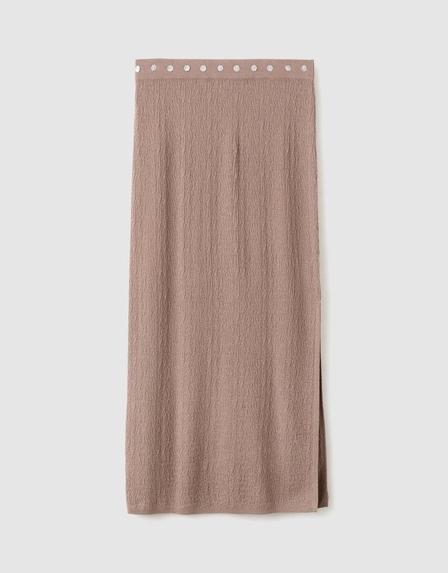 M.N.G - Button Skirt with Side Slit