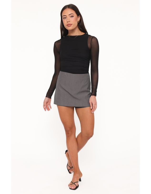 Petal & Pup - Livia Tailored Skort - Charcoal