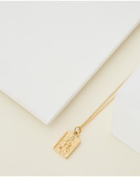 Carly Paiker - Gemini Star Sign Zodiac Tag Necklace
