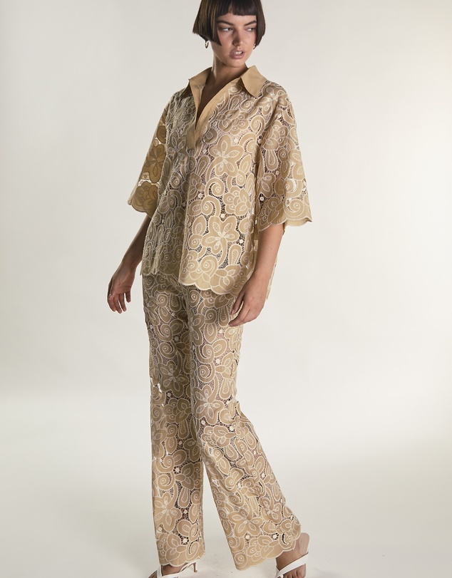 Glamorous - High Waisted Flared Trousers