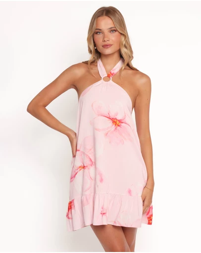 Petal & Pup - Giorgia Mini Dress - Pink Floral