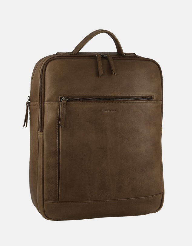 Pierre Cardin - Pierre Cardin Leather Business/Laptop Backpack
