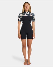 Roxy - Womens 2mm Swell Natural Back Zip Springsuit