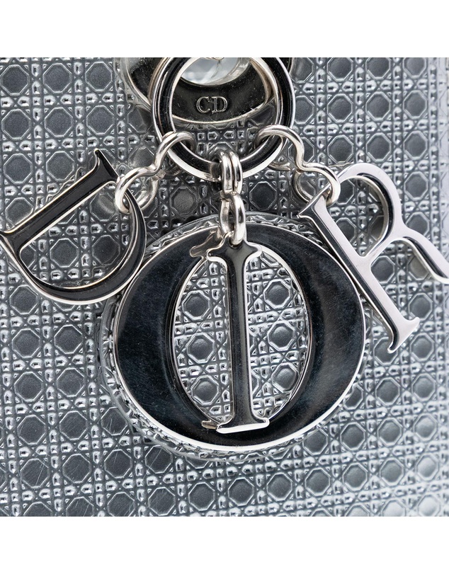 Pre-Loved by Azura Reborn - Pre-Loved Medium Metallic Patent Microcannage Lady Dior