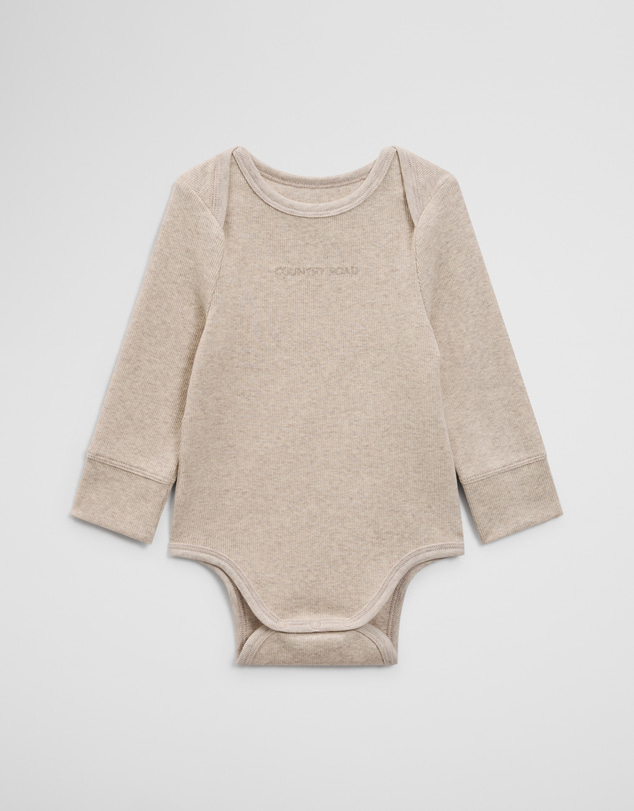 Country Road - Long Sleeve Envelope Rib Bodysuit