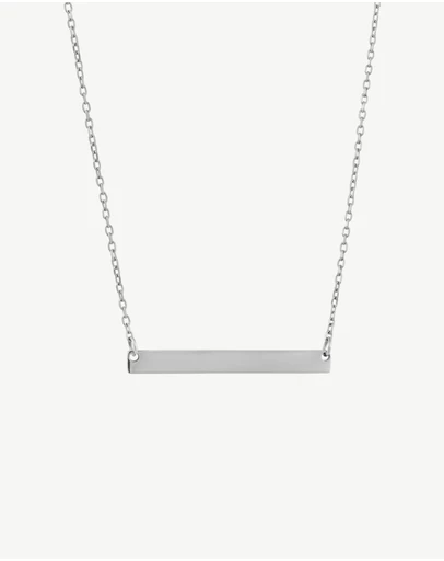 Zahar - Engravable Child Bar Necklace