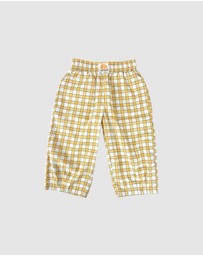 Banabae - Rad Kid Barrel Leg Pant - Check