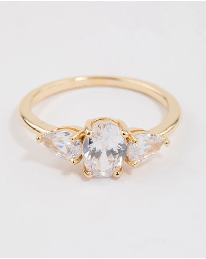 Lovisa - Gold Plated Oval Enchanting Ring
