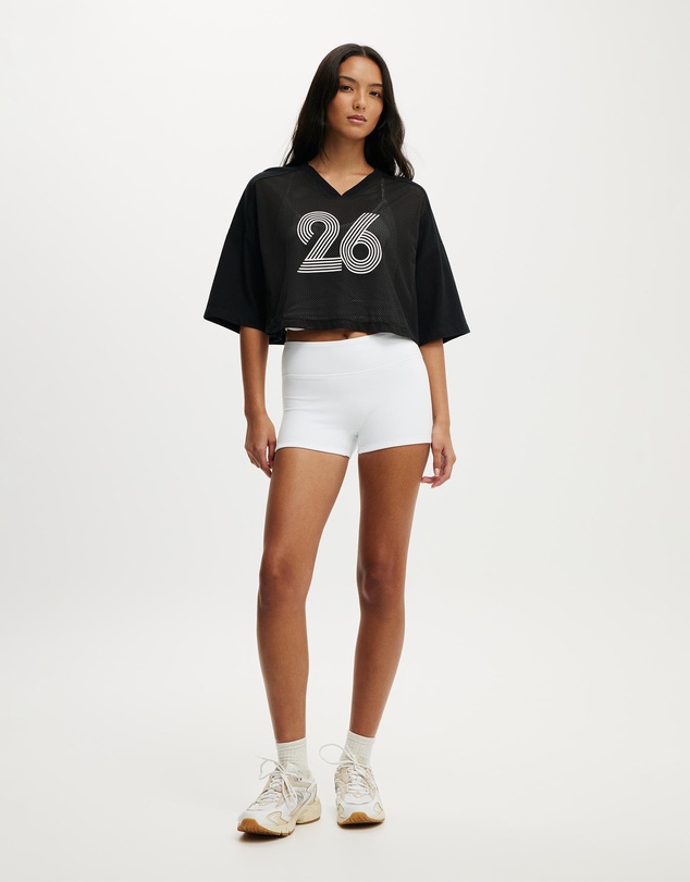 Cotton On Body Active - Active Mesh Cropped Graphic Tee