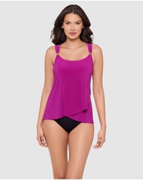 Miraclesuit Swimwear  - Dazzle Underwired Draped Tankini Top