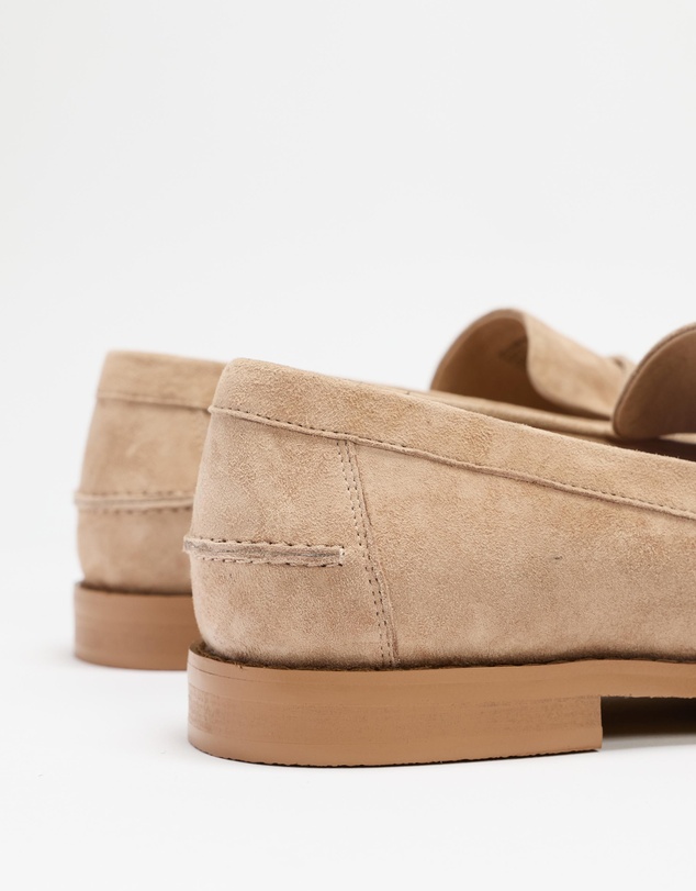 AERE - Suede Penny Loafers - Men's
