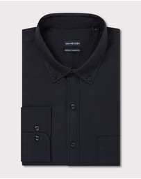 Van Heusen - Washed Sateen Twill Casual Shirt