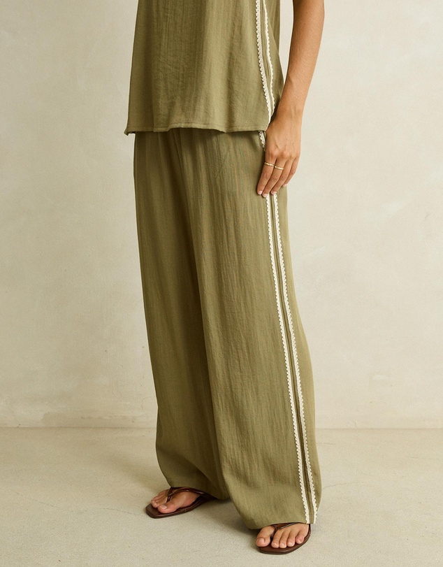 Rhythm - Linen Lace Track Pants