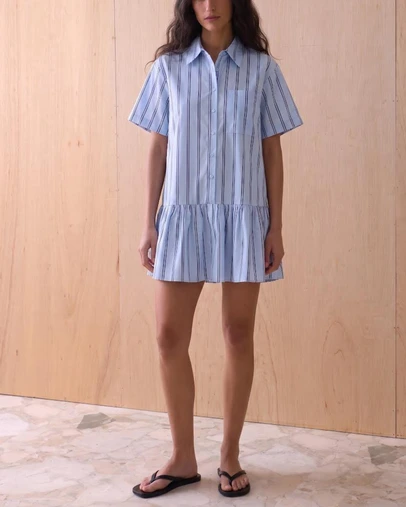 Atmos&Here - Claire Cotton Poplin Mini Dress