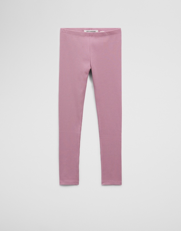 Country Road - Organically Grown Cotton Blend Solid Rib Legging