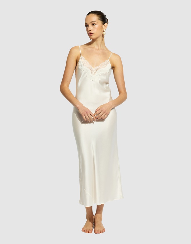 GINIA - Silk Lace Slip