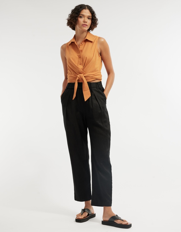 Amelius - Naomi Wrap Crop Shirt