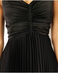 Petal & Pup - Naira Pleated Maxi Dress - Black