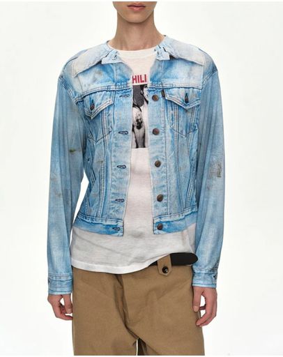 Print Blue/White