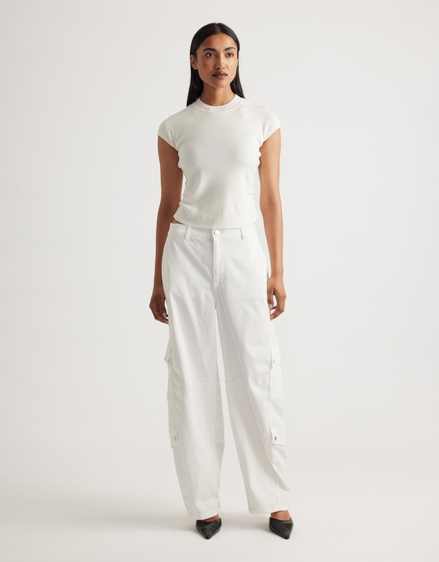 Decjuba - Lily Pleat Detail Knit Tee