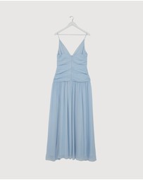 Revibe - Repaired Shona Joy Juno Gathered Bodice Maxi Dress - AU 12