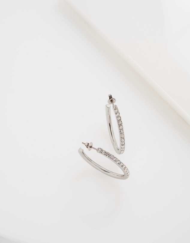 Ted Baker - CLANCI: Medium Crystal Hoop Earrings