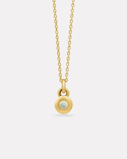 Najo - October Gold & Opal Birthstone Necklace