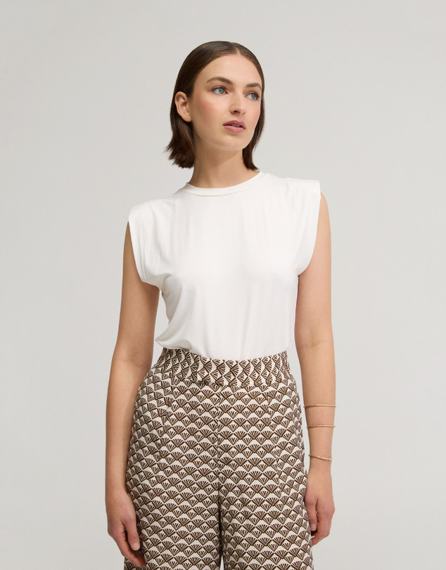 Oxford - Sabrina Crop Jersey Top