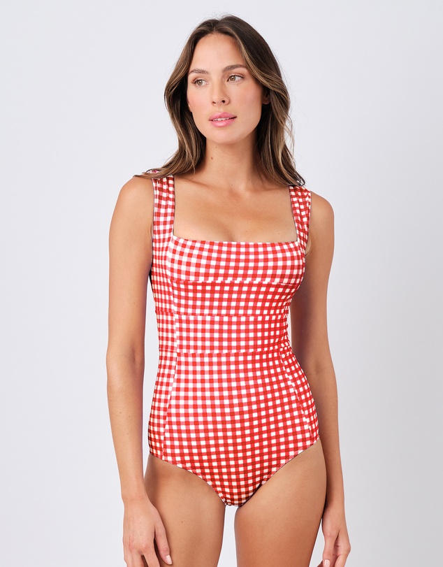UNE PIECE - Classic Square Neck One Piece Swimsuit