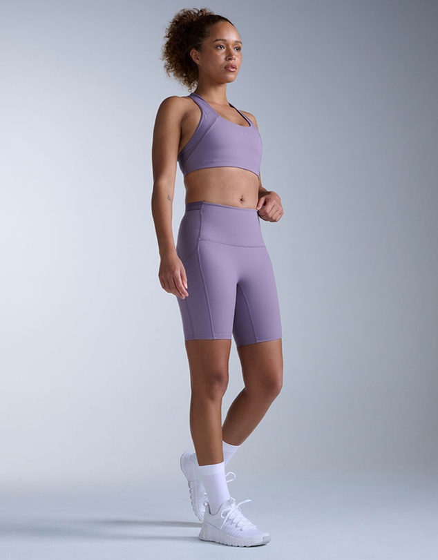 2XU - Form Stash Hi-Rise 6 Inch Compression Shorts with Pockets