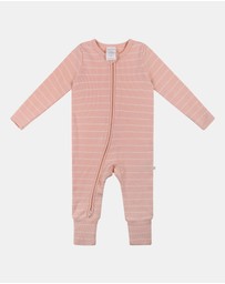 Kynd Baby - Organic Cotton Waffle in Pearl Stripe