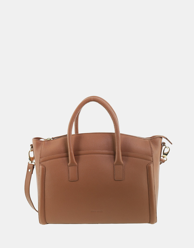 Pierre Cardin - Pierre Cardin Genuine Leather Square Tote Crossbody Bag