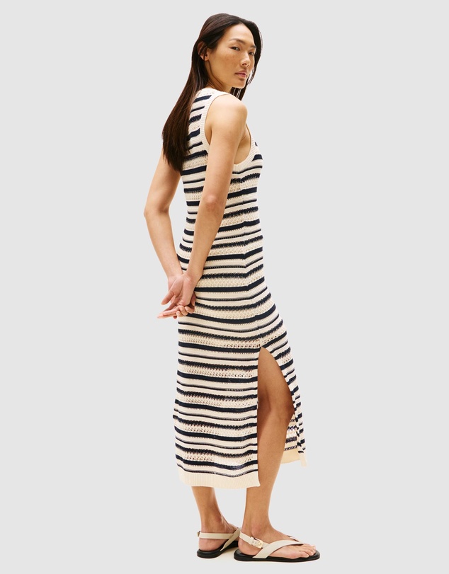 Tommy Hilfiger - Crochet Slim Midi Sleeveless Sweater Dress