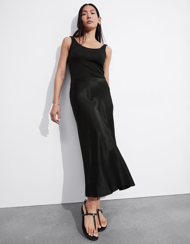 & Other Stories - Satin Midi Skirt