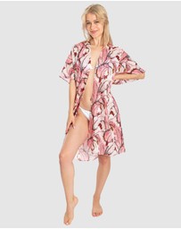 Sant And Abel - Women's Martinique® Pink Banana Leaf Cover Up