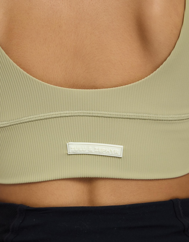 Zulu & Zephyr - Stripe Rib Crop Top