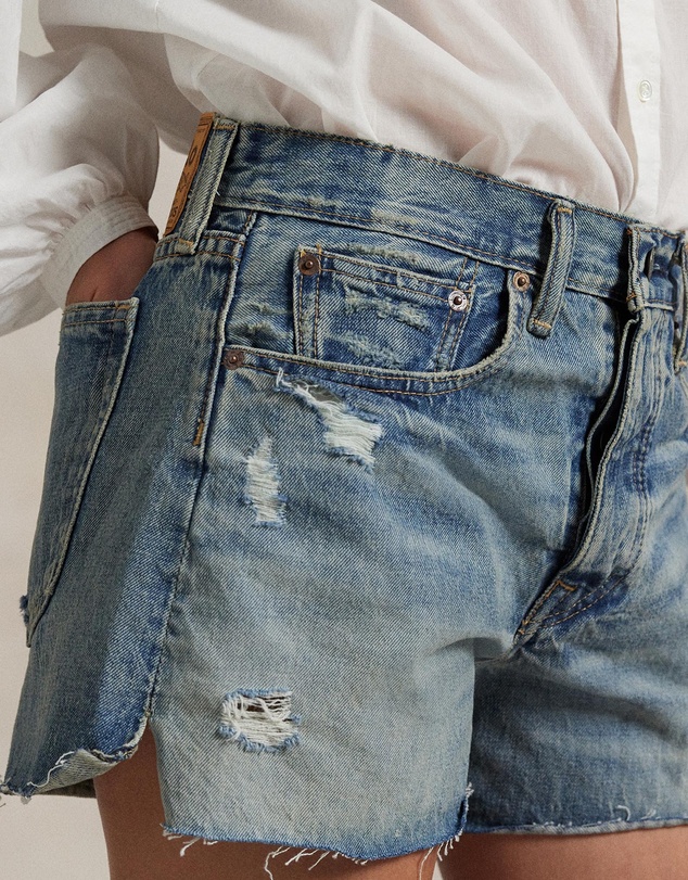 Polo Ralph Lauren - Distressed-Hem Denim Shorts