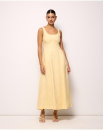 AERE - Fern Linen Maxi Dress