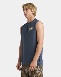Quiksilver - Mens Stacked Horizon Muscle