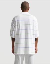 Nike - Sportswear Club Oversized Striped Polo