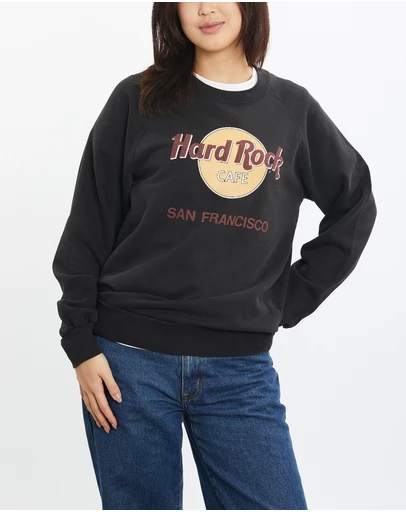 Vintage by The Real Deal - Pre Loved - 90s Hard Rock Cafe Sweatshirt