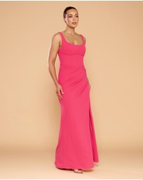 CATHERINE FERRARO - Elena Square Neck Gown
