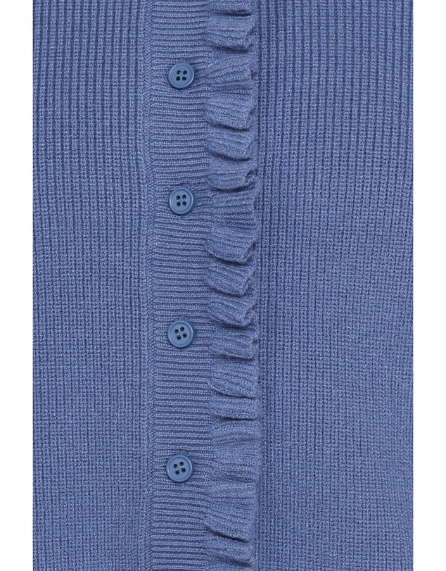 Petal & Pup - Fiori Frill Cardigan - Denim Blue