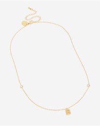 Lovisa - Waterproof Gold Plated Stainless Steel Letter B Dainty Pendant Necklace