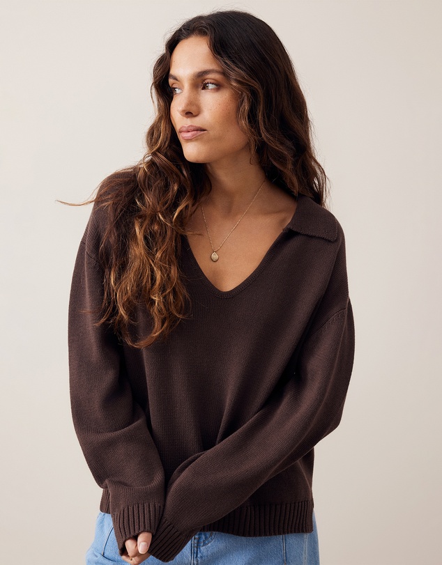 Ceres Life - Eliza Collared Knit