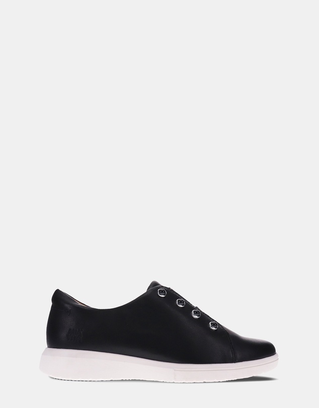Mia Vita - Bingo Elastic Lace Sneaker - Black