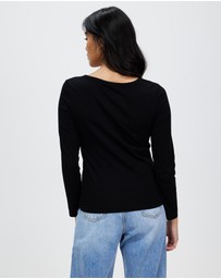 KAJA Clothing - Front Button Winter Gaia Top