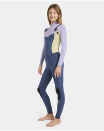 Billabong - Girls 8 to 16 Synergy Chest Zip Long Sleeve Fullsuit