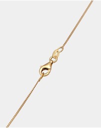 Elli Jewelry - Necklace Crystal Circle 925 Sterling Silver Gold-Plated